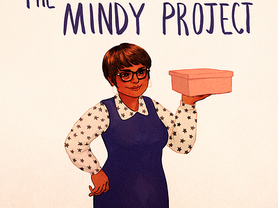 The Mindy Project actress celebrity drawing illustration mindy tv show