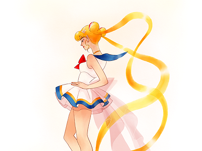 Sailormoon gallery girl illustration sailor sailor moon watercolor