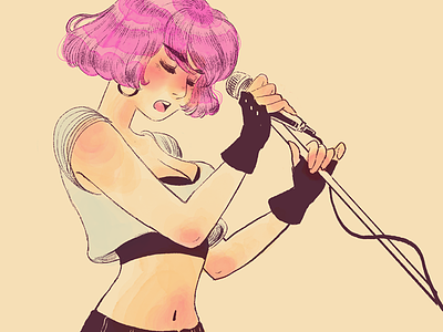 Singer band girl pink punk singer