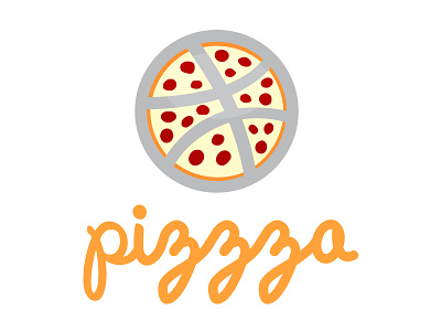 Pizzza dribbble logo pizza pizzza