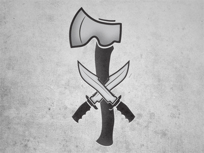 Knives & Axes axe illustration knives texture