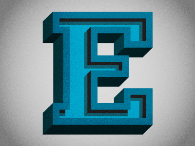 E 3d e letter