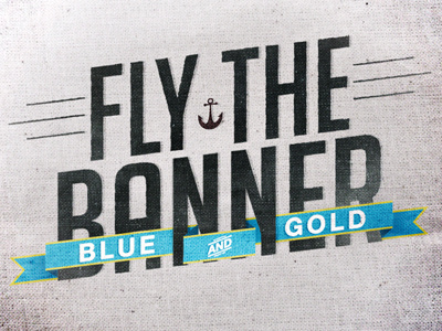 Fly the Banner anchor banner lyrics ribbon swsed the ghost inside typography