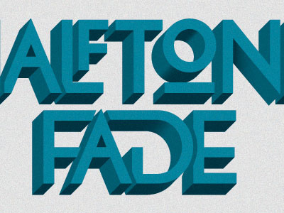 alfton in color 3d cassannet fade half halftone tone type typography