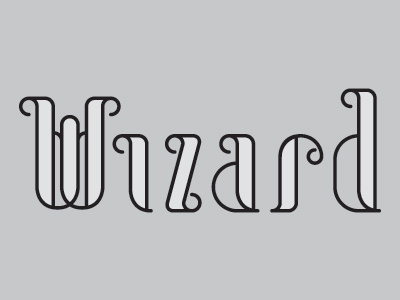 Wizard custom letters people type typography wizard