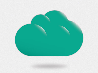 Cloud cloud drop gradient icon shadow weather