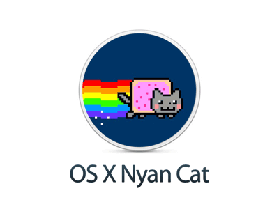 OS X Nyan Cat animated apple cat gif mac myriad nyan os os x pop tart x