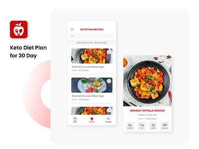 Keto Diet Plan App app appdesign design dietapp dietplan healthy healthyfood ketodiet ketodietplan mobile app mobileappdesign nutrition nutritionapp ui uidesign ux uxdesign