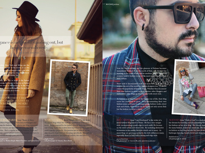 Magazine layout design fashion graphic magazine