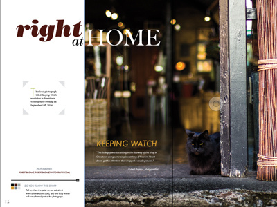 Magazine Layout Design - two-page spread