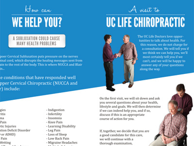 UC Life Chiropractic - Brochure