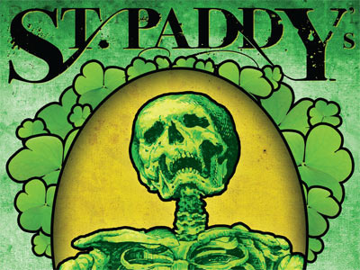March 17th design illustration poster print st. paddys day type