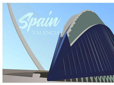 Spain, Valencia art branding icon illustration illustrator minimal type ui website