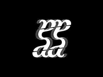 "aa" Logotype black and white design dribbble icon logo logotype type typography vector