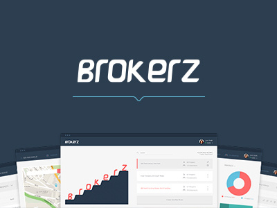 BROKERZ | Logotype & Dashboard UI/UX Design app brokers desktop flat design ui ux web