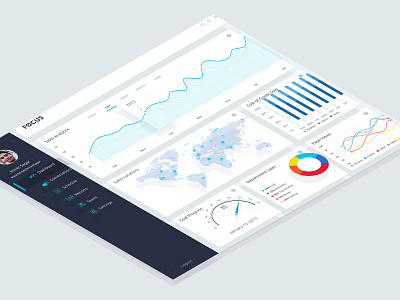 Focus Dashboard Free Psd Download dashboard download focus free free psd psd