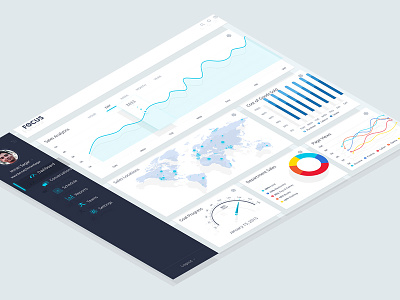 Focus Dashboard Free Psd Download