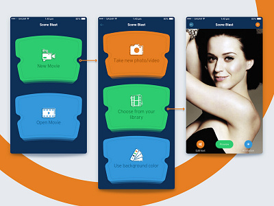 Scene Blast Mobile App Design