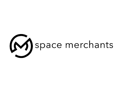 Space Merchants Initial Logo branding design geometric illustration logo marketing marketing agency minimal space typography vector