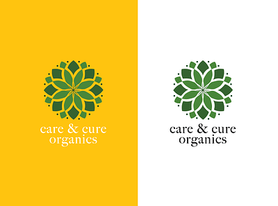care & cure organics branding design environment environment art farm food green logo logo design logodesign logos marketing minimal organic typography vector