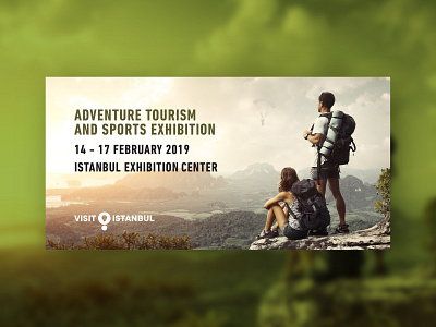 Visit Istanbul - Adventure Tourism 2019 adventure banner color design exhibition green istanbul rectangle tourism visit yellow