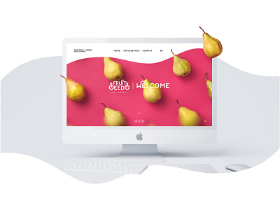 Fruit Seeds - UI Design / Landing Page 2019 bright colors color creativity design fruit istanbul landingpage modern pear pink rectangle simple ui uidesign uiux web website welcome page white
