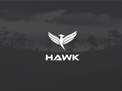 Hawk White Logo branding design flat illustration illustrator lettering logo minimal vector web