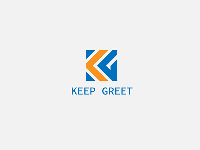 Keep Greet Letter Logo Design 3d branding design graphic design illustration logo minimal typography ui ux vector web