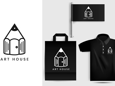 Art House Logo Deisgn Branding 3d animation art house logo deisgn branding branding design graphic design illustration logo minimal motion graphics typography ui ux vector web