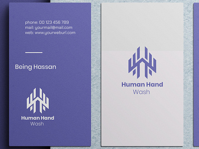 Human Hand Wash Logo Design Branding 3d animation branding design graphic design illustration logo minimal minimalist motion graphics typography ui ux vector web