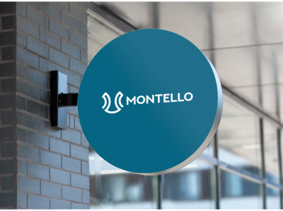 Montello Logo Design 3d animation branding design graphic design illustration logo minimal montello logo design motion graphics ui ux vector web