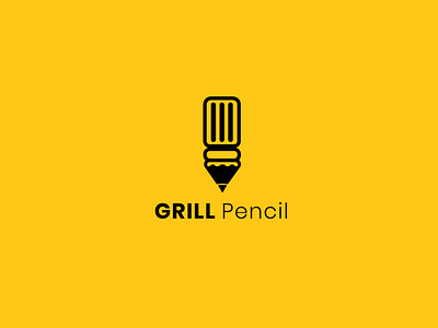 Grill Pencil Logo Design