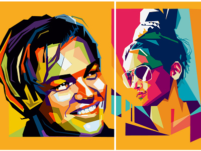 wapap vector portrait cartooon