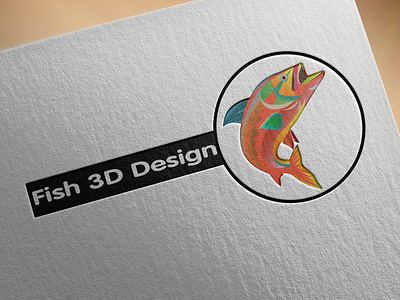 Fish Logo Mockup By Punedesign branding design flat illustration illustrator lettering logo minimal vector web
