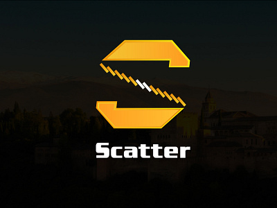Scatter Logo branding design flat illustration illustrator lettering logo minimal vector web