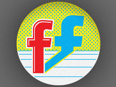 Facebook Live facebook icon pop vector