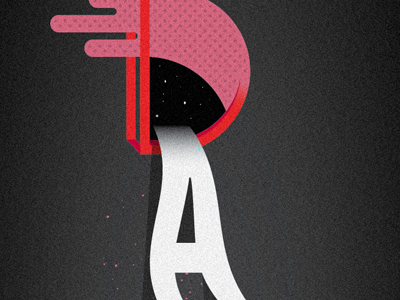 D & A a d illustrative type typography