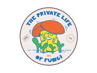 The Private Life of Fungi badge mushroom