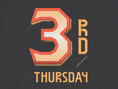 Third Thursday typography