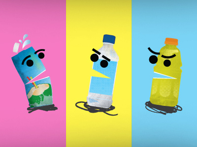 Vita Coco Characters character design illustration package water