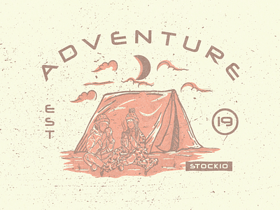 ADVENTURE adobe illustrator adventure badge design badgedesign camp camping desain illustration ilustrasi the earth vector vektor