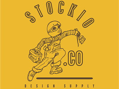 Stockio Logo branding desain design flat flatedesign ikon illustration ilustrasi logo merek vector vektor