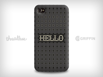 A Thread-ed Hello griffin iphone iphone case threadless typography