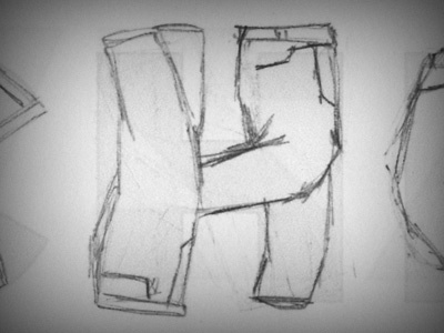 H as in Britches britches hand drawn letters pants type typography