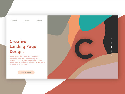 Creative Colorful Landing Page