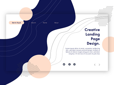 Landing Page Abstract Shape