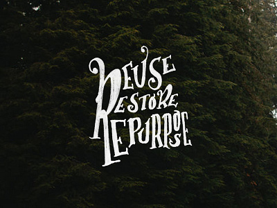 Reuse hand drawn hand lettering lettering typography