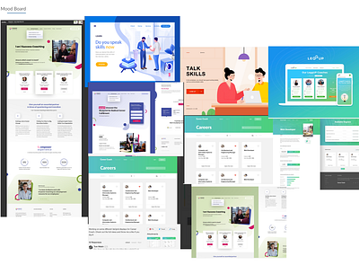 Mood Board adobe xd branding coach ux web wireframe