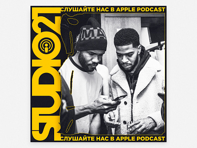 Studio21 | Apple Podcast design illustration logo poster typography vector