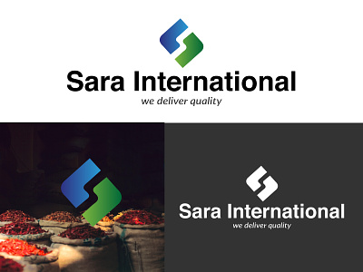 Sara International - Logo bold logo brand identity branding business card flat logo graphic designer logo logo design logo designs logo desinger logodesign logodesigner logotype simple logo simple logo design